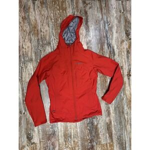 Women's Patagonia Mountain Parka Hiking Rain Jacket Size XS Pink Hooded